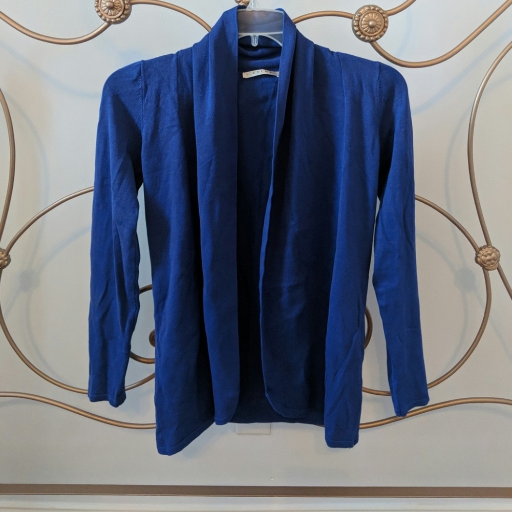 Royal blue open cardigan